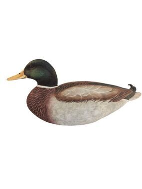 Vintage Bella Casa By Ganz Mallard Duck Figurine Cabin Lodge Resin Decor 2000